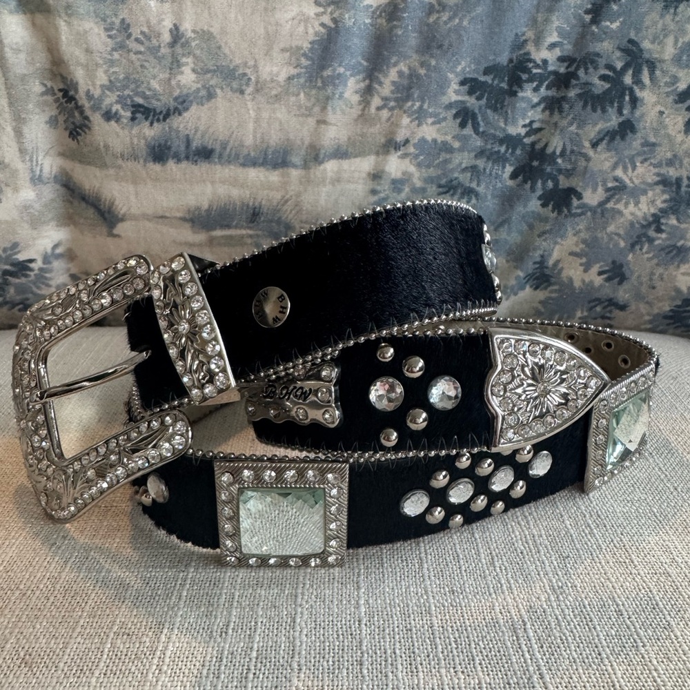 BHW Cowhide Bling Belt